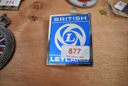 A new old stock British Leyland badge
