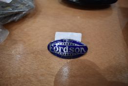 A Fordson commercial 2 ton radiator badge