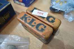 A selection of KLG spark plugs new old stock