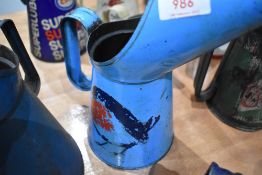 An advertising oil jug for Robin antifreeze