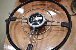 A Rover car steering wheel