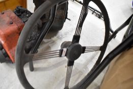A vintage Albion steering wheel