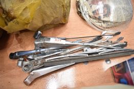 A selection of classic car vehicle windscreen wipers