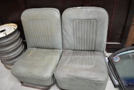 A pair of genuine front seats for a Morris Minor