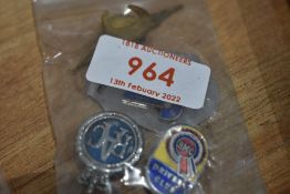 A selection of motor car related key fobs