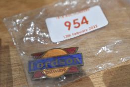 A Fordson drivers badge