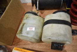 A set of two Lucas bottle warmers