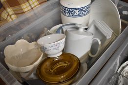 A selection of ceramics including Hornsea Pottery