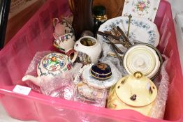 A selection of ceramics and decorations including Masons