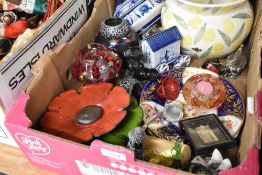 A selection of ceramics and glass wares