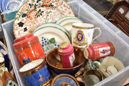 A selection of ceramics including lustre wares