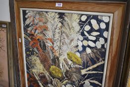 An original mid century abstract oil on board