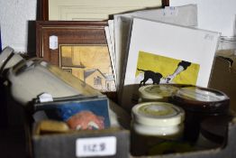 A selection of ceramics and kitchen storage jars