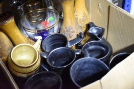 A selection of ceramics including Prinknash