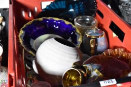 A selection of mixed ceramics and glass ware