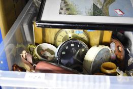 A selection of mixed items including Smiths alarm clock