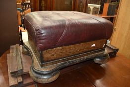A traditional over sized footstool
