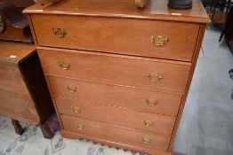 A selection of mid colour stag bedroom furniture