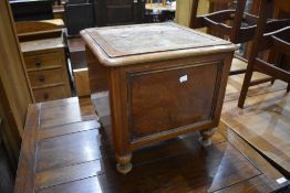A 19th Century mahogany box commode