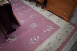 A South American style pink carpet square