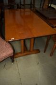 An Arts and Crafts golden oak refectory table, approx. 150 x 75cm