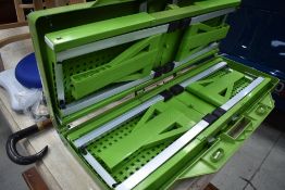A fold out picnic table and other miscellaneous items