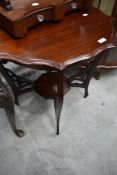 An early 20th Century mahogany occasional table