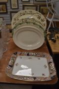 A selection of large serving dishes or chargers including Tokyo