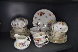 A part tea service by Hammersley with floral design