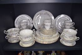 A part tea and dinner service by Royal Standard in the Dawn design