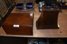 A Victorian stereoscope and selection of loose cards