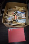 A selection of collectable stamps and similar postcards