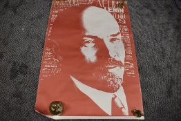 Three 1980s Russian posters of political propoganda interest.