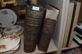 An antique family bible and a copy of life by Dr Cheevers.