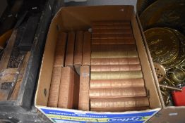 Twenty one Charles Dickens novels.