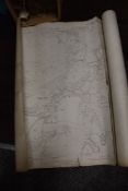 A selection of ordnance survey guides and maps large size mostly local areas