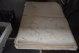 A selection of ordnance survey guides and maps large sizes mostly local areas