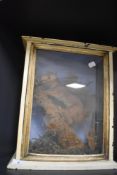 A vintage cased taxidermy study of a native red squirrel