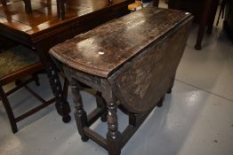 A 19th Century oak gateleg table