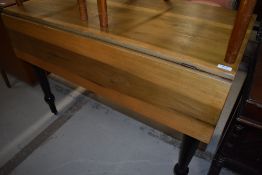 A Victorian part stripped kitchen table