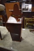 A Victorian mahogany cased candle box