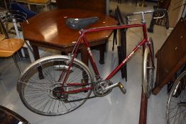 A vintage Raleigh gents racing bike