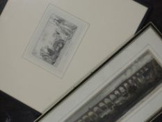 An engraving, after George Cruckshank, Game of Chess, C19th, 13 x 17cm, and an engraving The