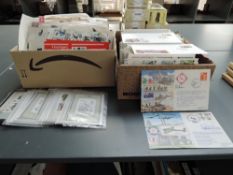 A collection of First Day & Air Force Covers along with GB & World Stamps, mint and used, covers are