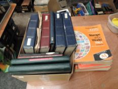 A collection of World Stamps, in ten albums and stock books and a folder, mint & used, most