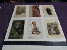 An album of WW1 Military Post Card, approx 300 cards including 50 Past Field Censor Cards and