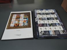 A collection approx 44 Post Office Label Sheets (smilers) including Stamp Show 2000, Christmas 2011,
