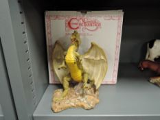 A fantasy figure by Holland studio craft from the Enchantica range Spring Dragon