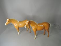 Two Beswick studies, Arab Bahram, palomino, gloss, 1771x2.