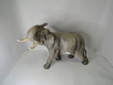 A Beswick study, Elephant, trunk in salute 1770, satin matt